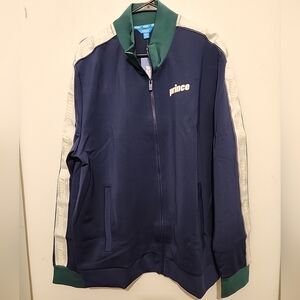 Prince Pickleball Track Jacket Mens 2XL Blue Full Zip Logo New with Tag